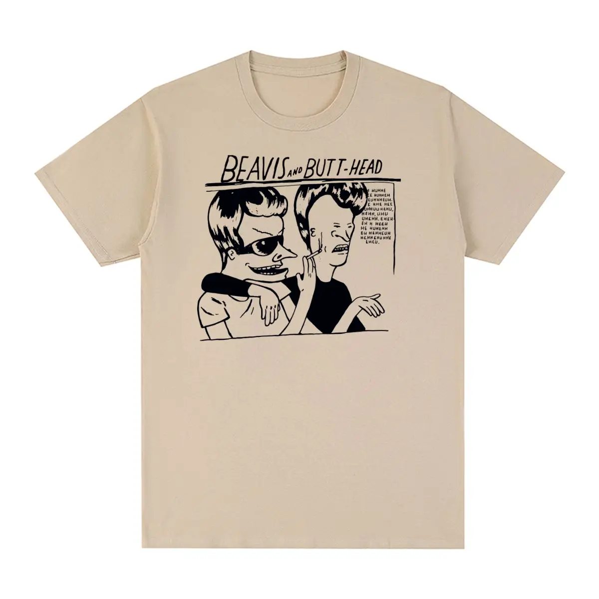Beavis 엉덩이 머리 빈티지 티셔츠, 재미있는 멋진 코튼 티셔츠, 신상 티셔츠, 여성 상의