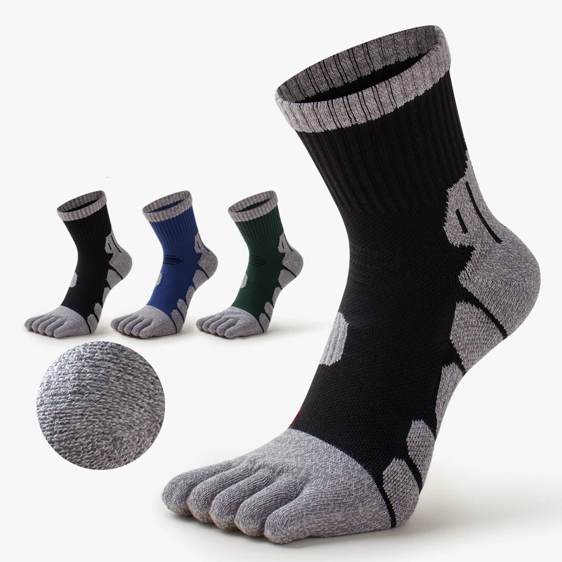 2025 New Man Toe Sport Socks High-quality Odor-resistant Sweat-absorbent Fitness Run Outdoor Tennis Socks Five Finger Socks