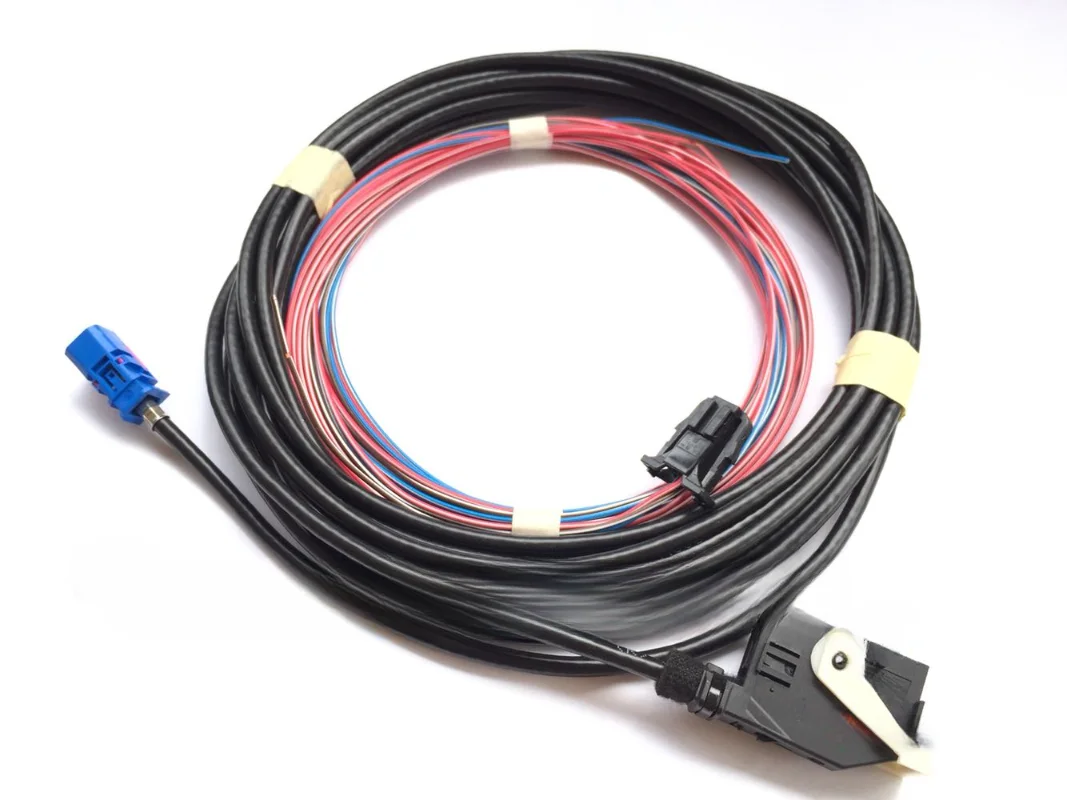 RCD510 RNS510 RNS315 for JETTA MK6 RGB Rear View Reversing Camera Harness Cable Wire 1pcs