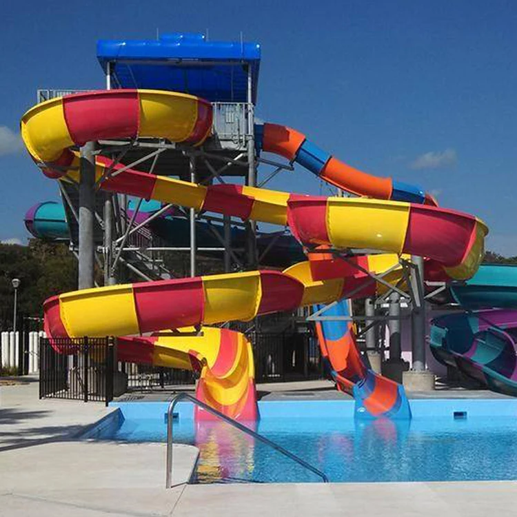

Fiber Glass Water Park Equipment Water Slide Pool Slide for Adult