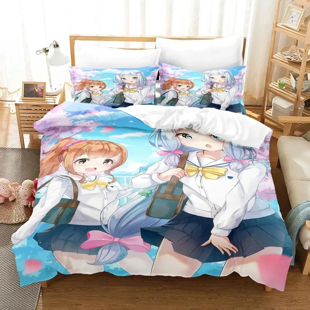 

Anime Sagiri Izumi Eromanga Sensei Bedding Set Duvet Cover Bed Set Quilt Cover Pillowcase Comforter king Queen Size