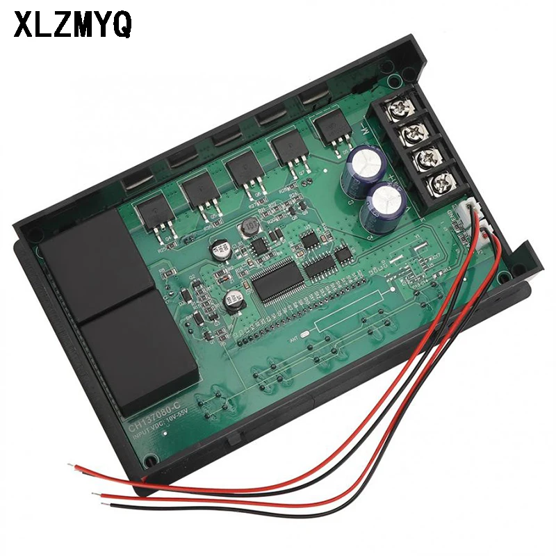 LCD Smart Digital Display Wireless Remote Control DC 10-55V 60A PWM DC Motor Speed Controller 0~100% Adjustable 12V 24V 36V 48V