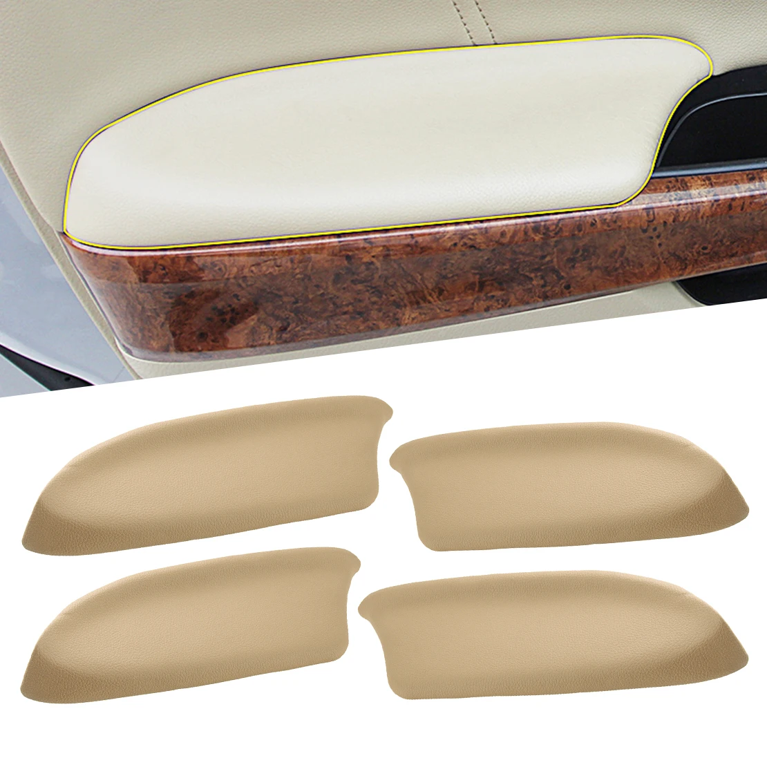 

1 Set Car Front Rear Door Armrest Panel Cover Lid Trim 83553TA0A31ZC 83503TA0A31ZC Fit for Honda Accord 2008 2009 2010 2011 2012