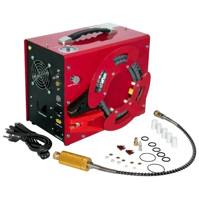 

pcp 12V 110V 220V Automatic Stop 4500psi 30mpa 300bar pcp pump Built-in Power Adapter Paintball PCP Air Compressor