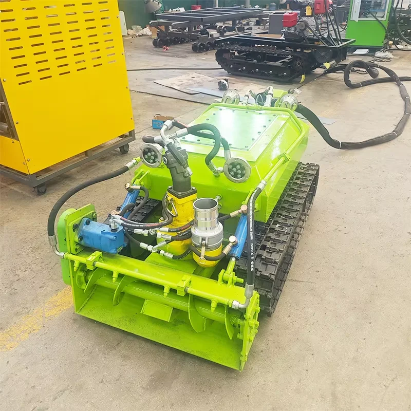 Underwater Dredging Robot Remote Control Submersible Crawler Sludge Cleaner for River Pond Sewage Desilting Tank