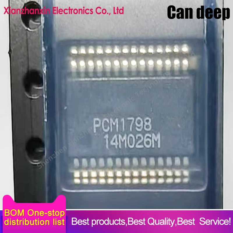 1~5pcs/lot  PCM1798DBR PCM1798 SSOP28 Digital to analog conversion chip in stock