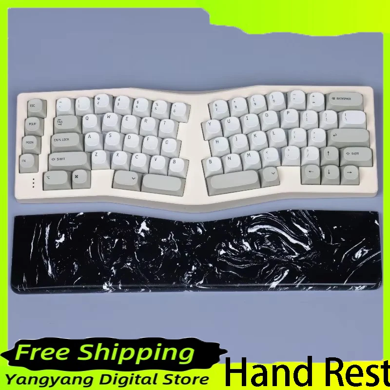 NEW Neo Ergo Keyboard Hand Rest Alice Shaped Wrist Rest Customized Quartz Gasket Palm Pad For Desk Mat Ergonomics Alice Keyboard