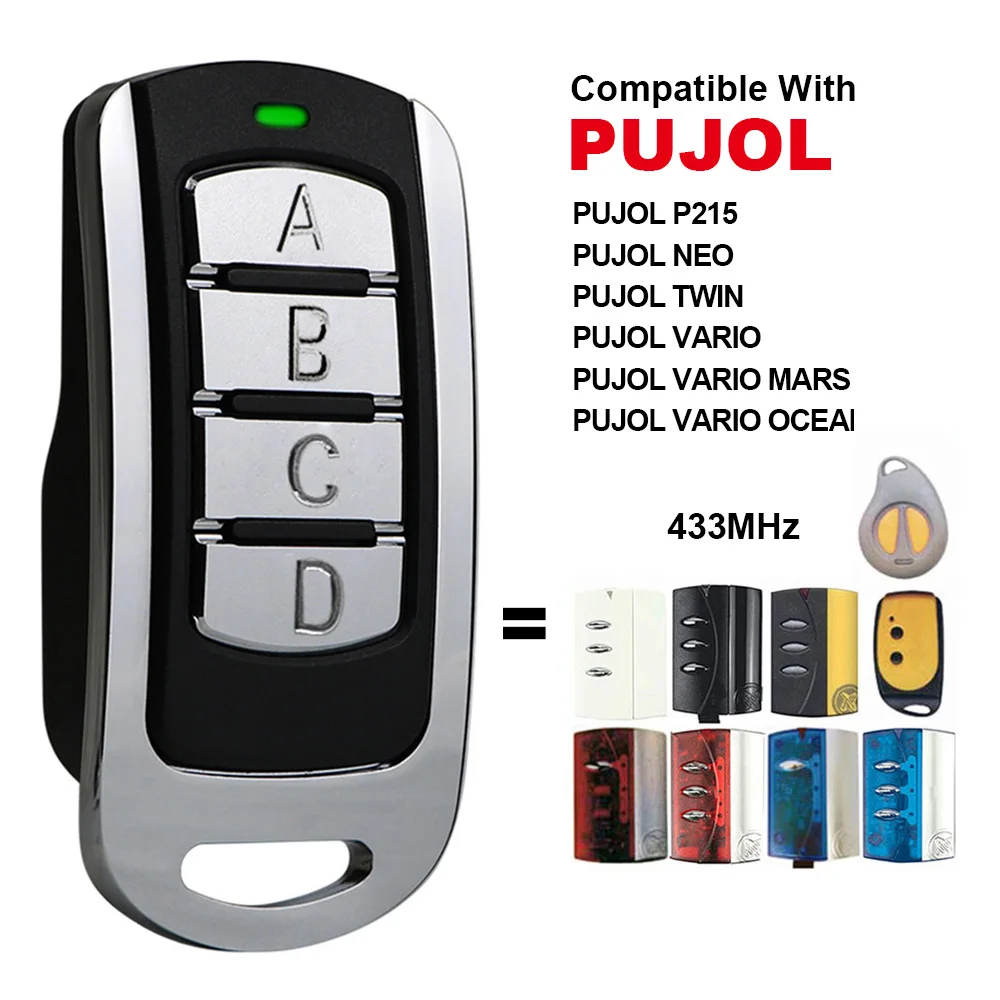 Imagem -01 - Garagem Controle Remoto Compatível com Pujol Vario Mars Ocean Marte P215 Neo Twin 43392 Mhz Smg008 garagem controle remoto compativel com pujol vario mars ocean marte p215 neo twin 43392 mhz smg008 01