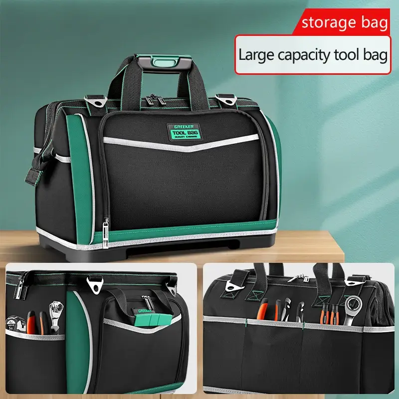 Tool Handbag Multifunctional Portable Toolkit Durable and Durable Electrical Special Canvas Thickened Maintenance Storage Bag - Image 2