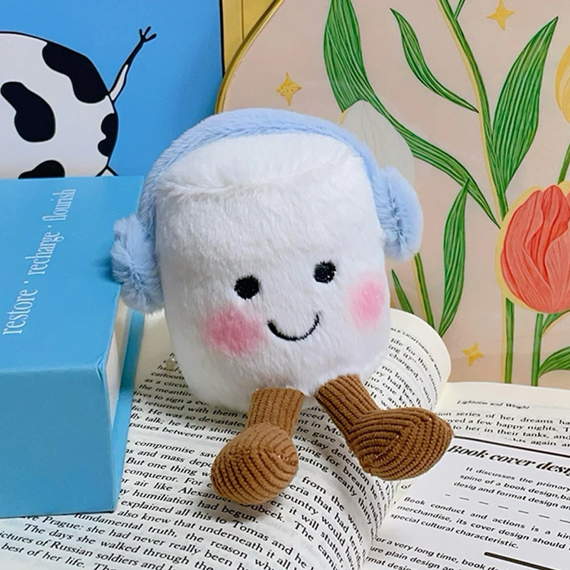 Multiplestyles Plush Cotton Cat Candy Two Tone Cute Soft Two Tone Keychain Bag Pendant Plush Bag And Car Decoration Holiday Gift