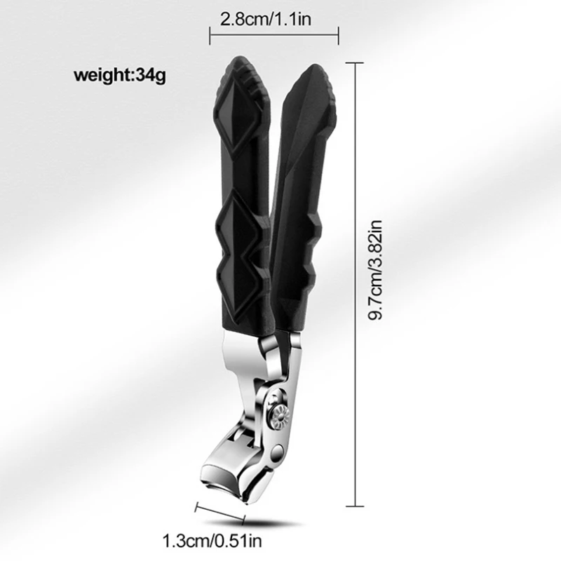 Alat manikur profesional, pemotong kuku kepala bersudut untuk senior pemotong kuku kaki ergonomis untuk pemangkas pemotong kuku tebal