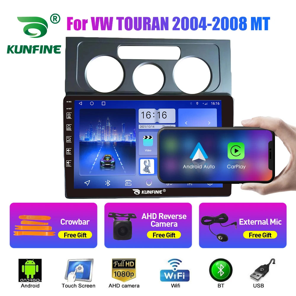 

2Din Android Car Radio For VW TOURAN 2004-2008 Car Stereo GPS Navigation Video Player Carplay Android Auto BT WIFI 4G Headunit