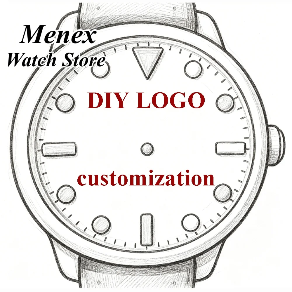 DIY Customization NH35 Watch Dial 29mm Red Black Pink Blue Wtach Dial Green Luminous Fit NH35 NH36 Movement  Accessories Parts view 2