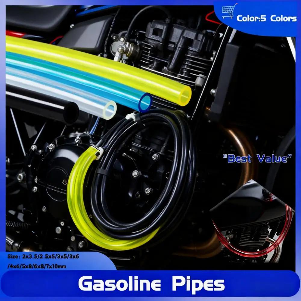 

Durable Petrol Gas Hose Line 8 Size Options (2x3.5mm To 7x10mm) in 2/5/10M Lengths for Outdoor Power Tools Plumbing Hoses