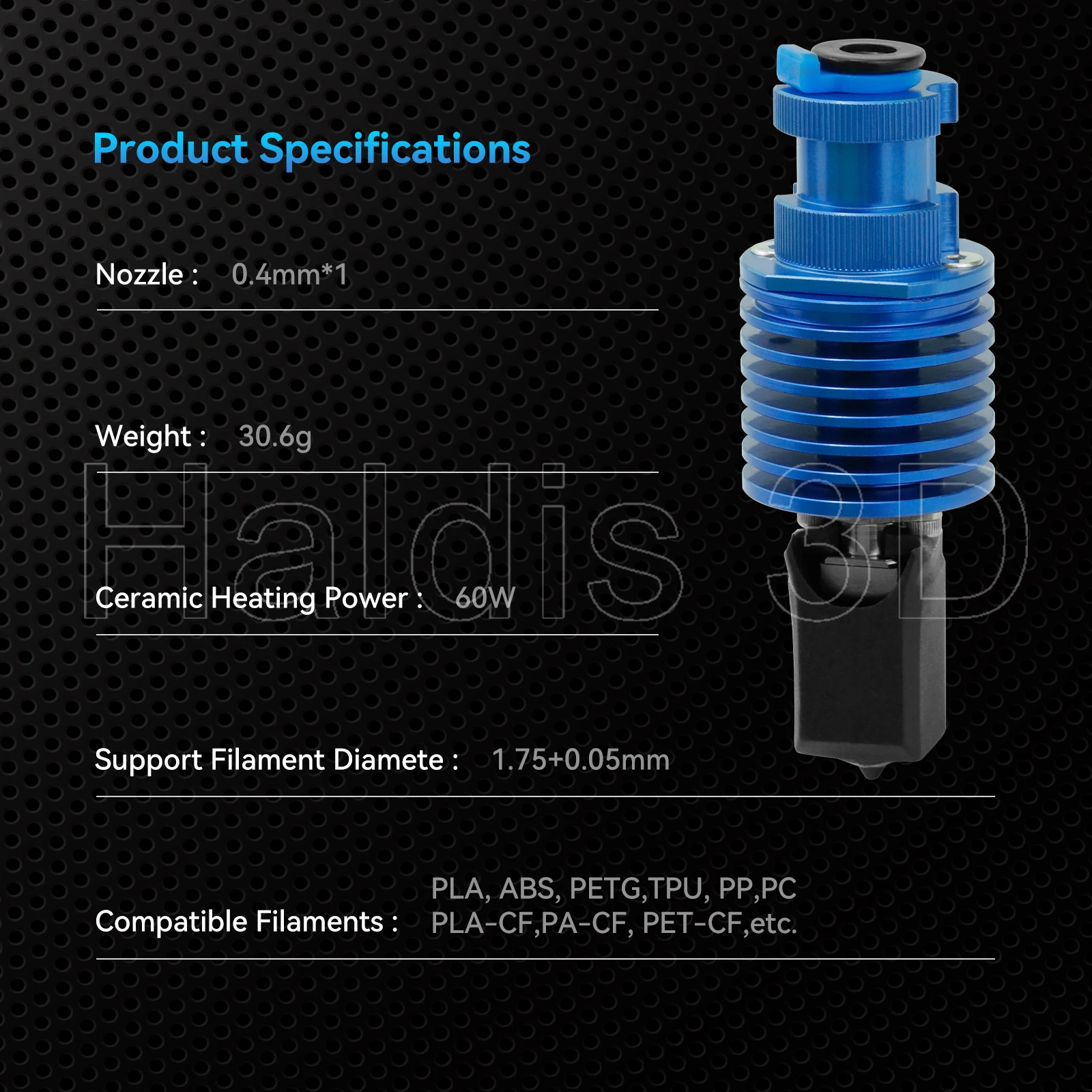 Hochgeschwindigkeits-Druckkopf-Upgrade TZ V6 3.0 Hotend-Kit für Ender 3/3 PRO VORON 2.4 Hi-End-Extruder J-Kopf für Prusa Ender 3 V2/CR10 – Detail 2