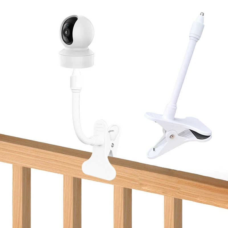 No Punching Portable Clip Mount Webcam Stand For Baby Monitor Camera Holder Home Flexible Twist Mounting Kit Attaches To Crib