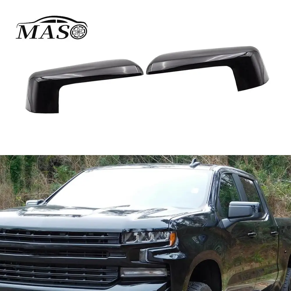 

Left & Right Side Rear View Mirror Cover Caps for Chevy Silverado 1500 GMC Sierra 1500 2019 2020 2021 2022 2023 2024 84469252