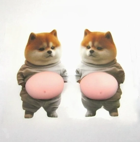 2PCS Cartoon 3D Shi…