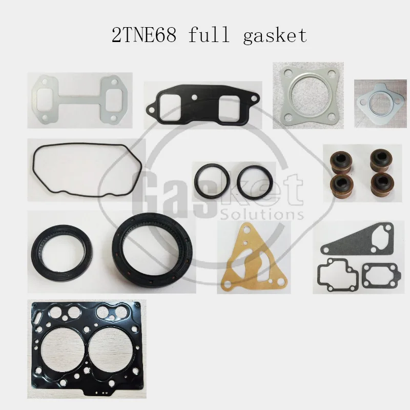 

2TNE68 2D68E Full Overhaul Head Gasket Kit For Yanmar Engine TB108 A2C Excavator