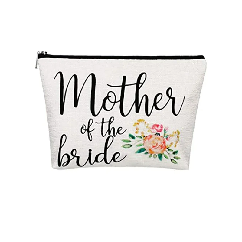 for happy tears handkerchief wedding day Engagement favor mother of the groom bride Makeup Bag Bridal shower gift present