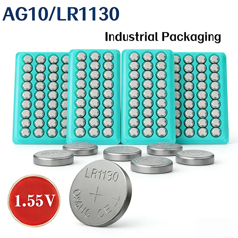 AG10 LR1130 Button Cell Coin Battery 389A LR1130 LR54 L1131 SR1130 1.55v Batteries for Watches Calculators Lasers High Capacity