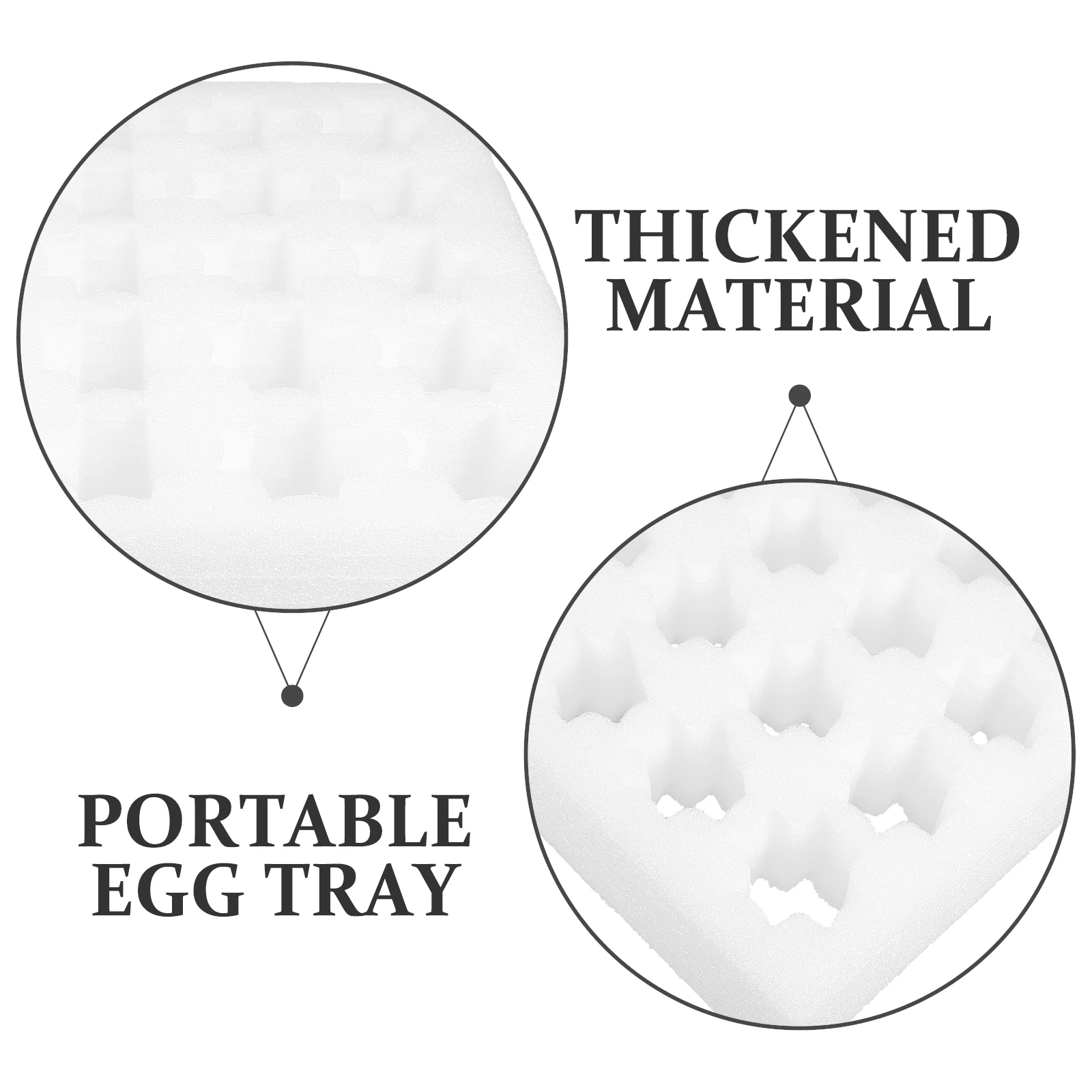 

Foam Egg Holder Thicken Shatterproof Egg Transport Protection Tray Egg Delivery Tray Egg Crate Panel Reusable Wrapping Container