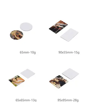 30 ks/sada sublimačních prázdných měkkých magnetů na ledničku pro použití v kuchyni/DIY vánoční dárky 10 nejlepší prodej velkoobchodní sublimační polotovary - №1