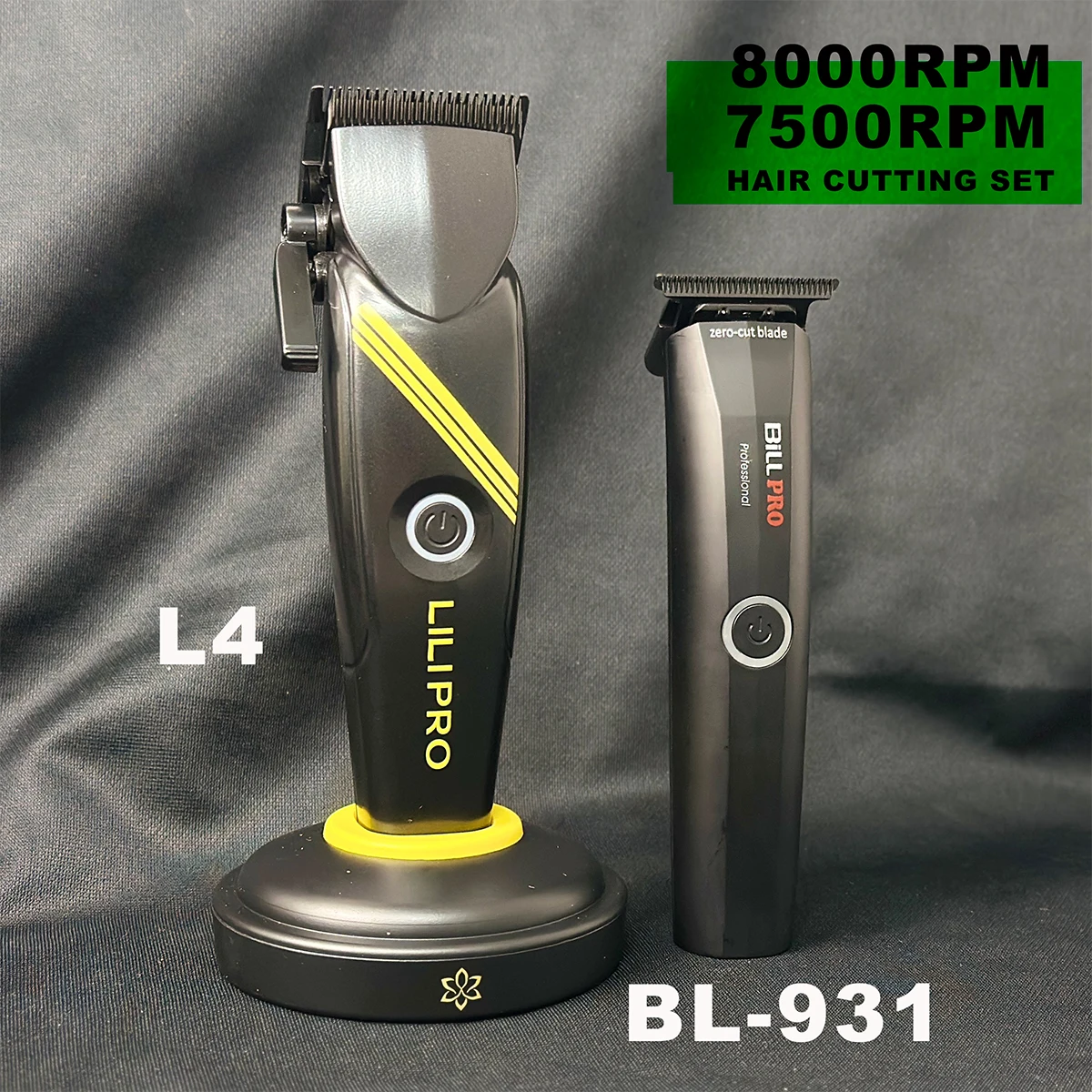 Professional Men‘s Hair Clipper DLC Blade Hair Cutting Machine Barbershop Salon Trimmer for Men LILIPRO BILLPRO