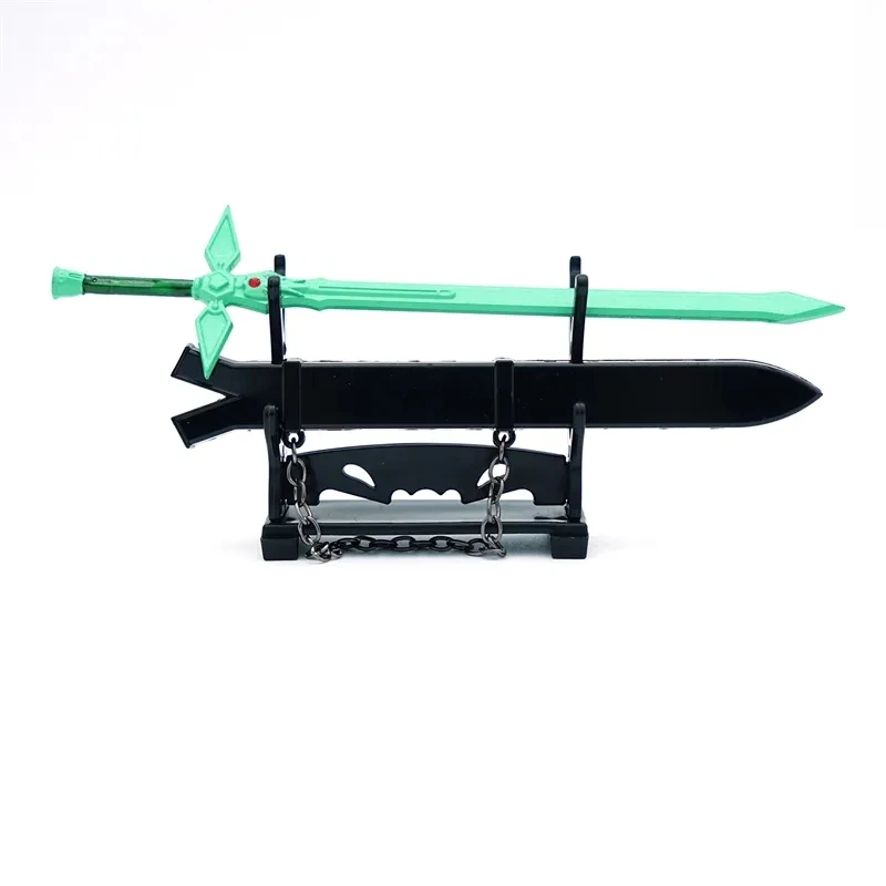 17cm Sword Art SAO Online brelok Anime urządzenia peryferyjne Tung ludzie Asuna Kirito metalowa broń miecz Cosplay Chaveiro pamiątki prezent