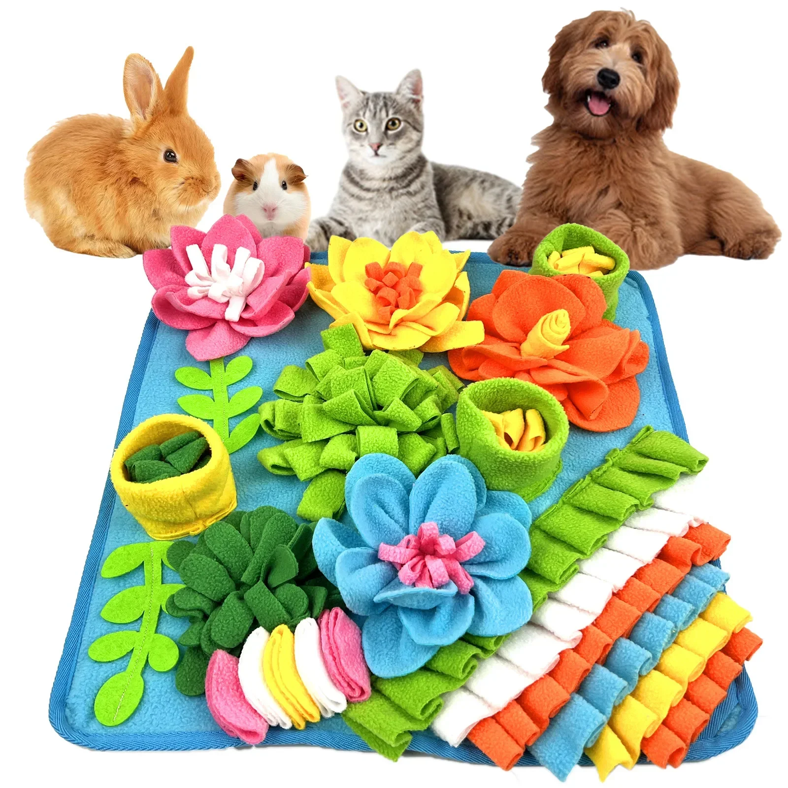 Tapis de reniflage pour animaux de compagnie, jouets de recherche de nourriture pour chien et chat, jeu d'intérieur, polymères de repas, mouche de Charleroi, libération d'énergie soulignée, sagesse, chasse lente