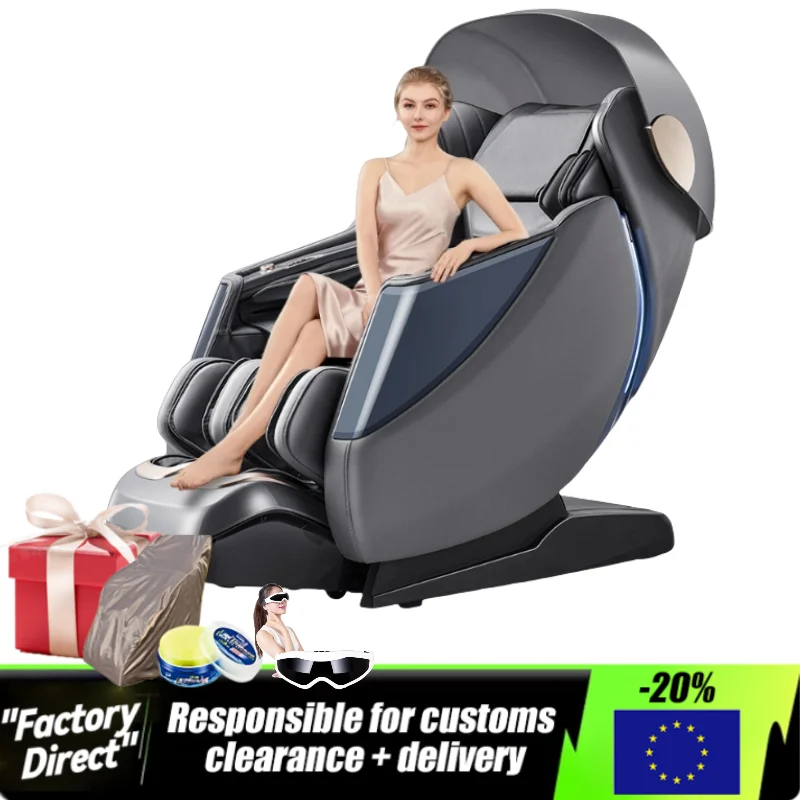 Jinkairui Heated Home Office Zero Gravity Human Touch Massage Recliner Electric Body Back Shiatsu Massage Armchair Accent Chair