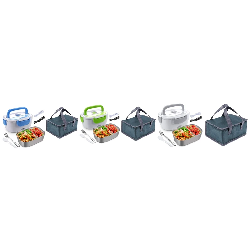 

Electric Lunch Box For Car,Home,Office-Portable Food Warmer Heater Lunch Box With Stainless Steel Container US Plug