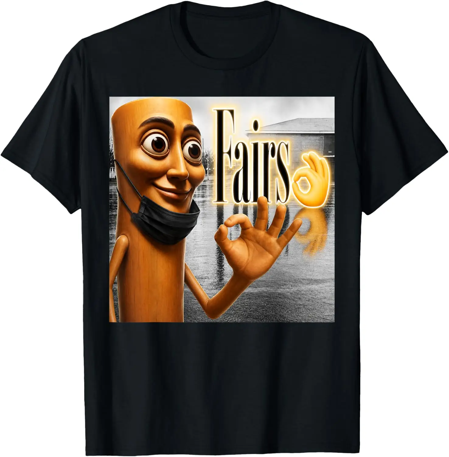 Funny Triple T Tung Sahur Fairs Parody YBG Meme T-Shirt 100% Cotton Trendy Y2K Short-Sleeve Tee-Soft, Quick-Drying,