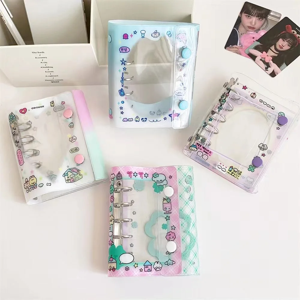 Ins Korean Version M5 Loose-leaf Photo Album Four-leaf Clover Transparent Star Chasing Three-inch Small Card Storage Album Gift