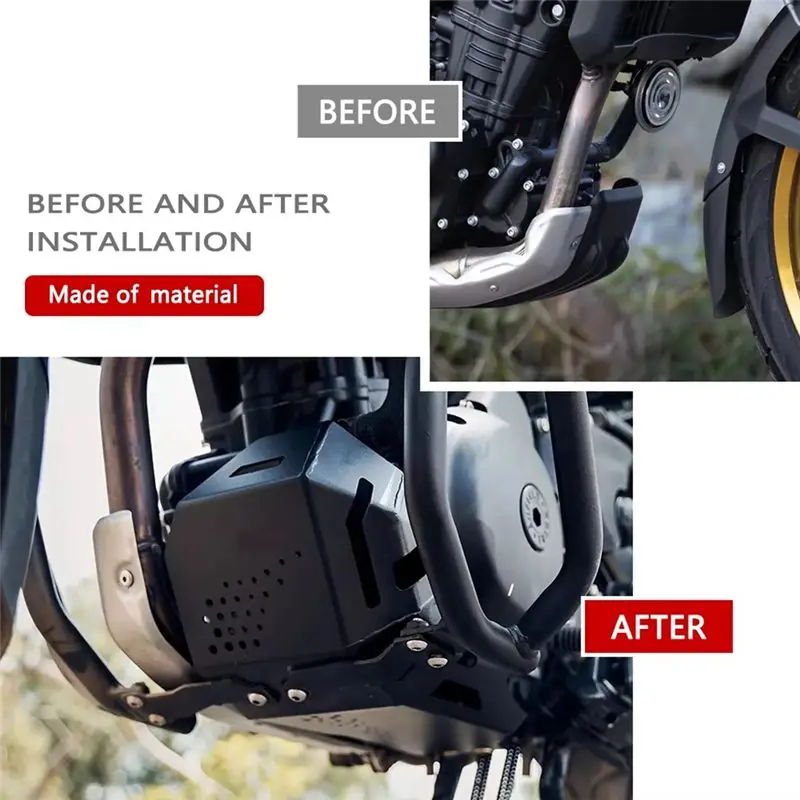 AEA6-For Himalayan 450 2024 Motorcycle Engine Protection Cover Chassis Under Guard Skid Plate Engine Chassis Guard Cover