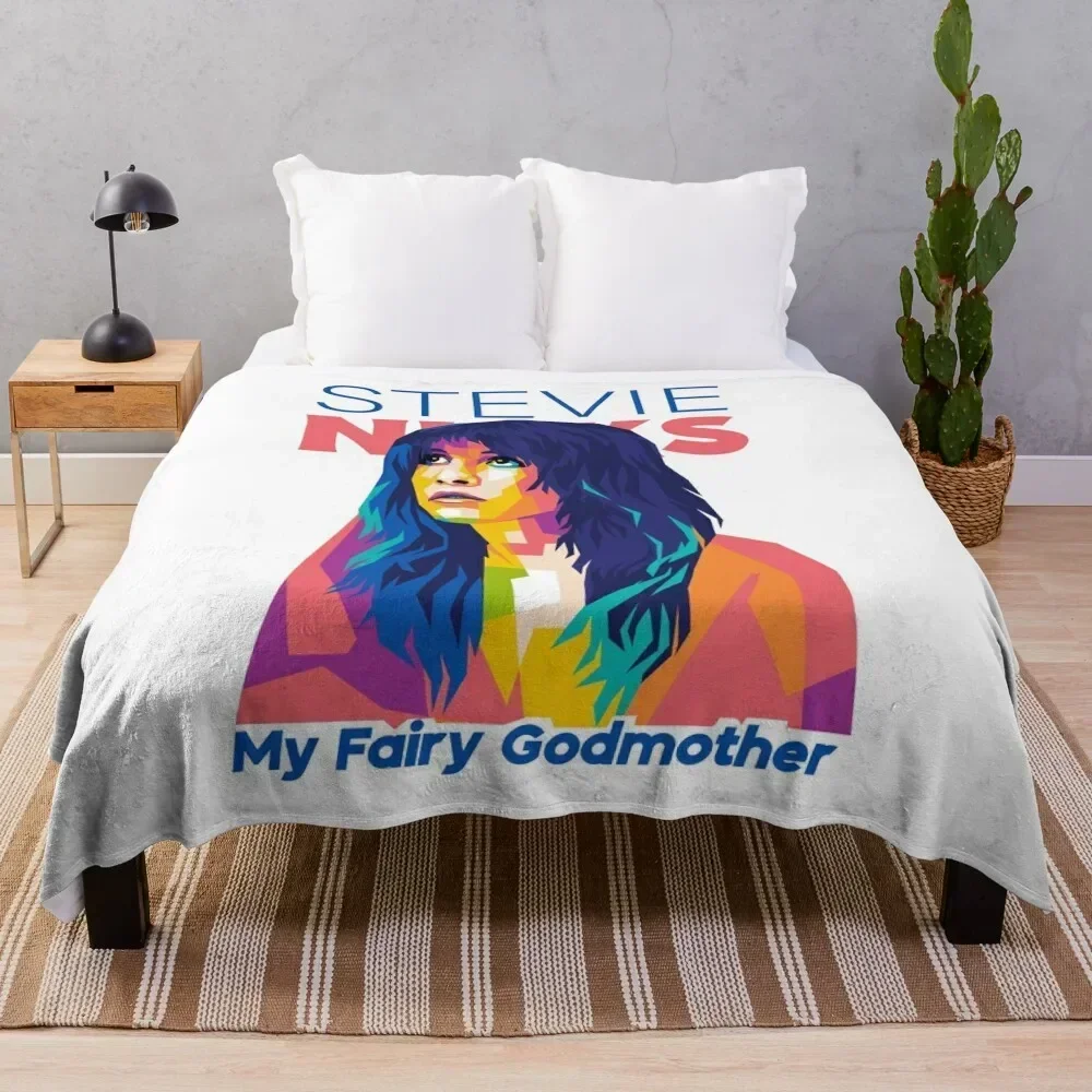 

Stevie Nicks Is My Fairy Godmother Throw Blanket Polar Luxury Weighted Soft Beds Blankets