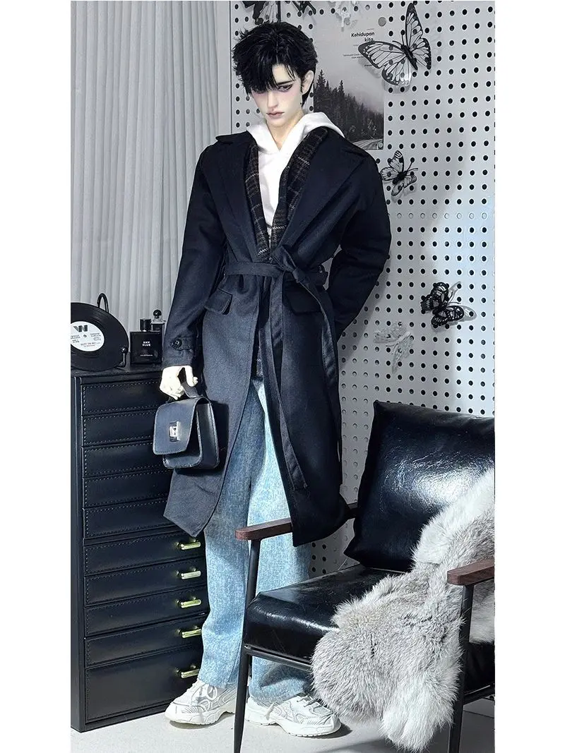 

Doll's Clothes Suit for 75cm Male Bjd Doll 1/3 Windbreaker+Hoodie +Jeans Handsome Dress Up Play House Doll Accessories, No Doll