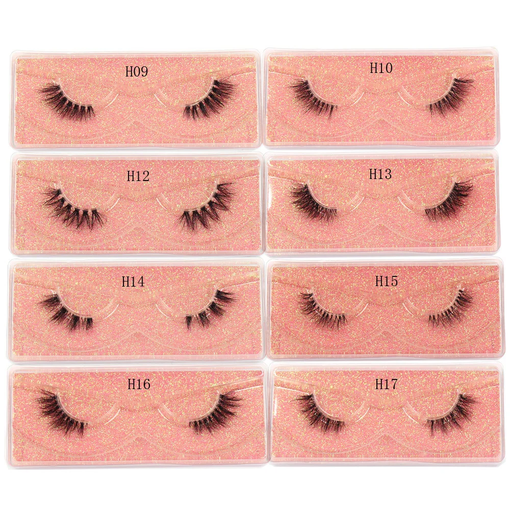 Half Lashes Strip Eyelashes Natural Soft Wispy False Eyelashes Natural Mink Lashes For Daily Makeup Eyelash Extension Fake Lashe