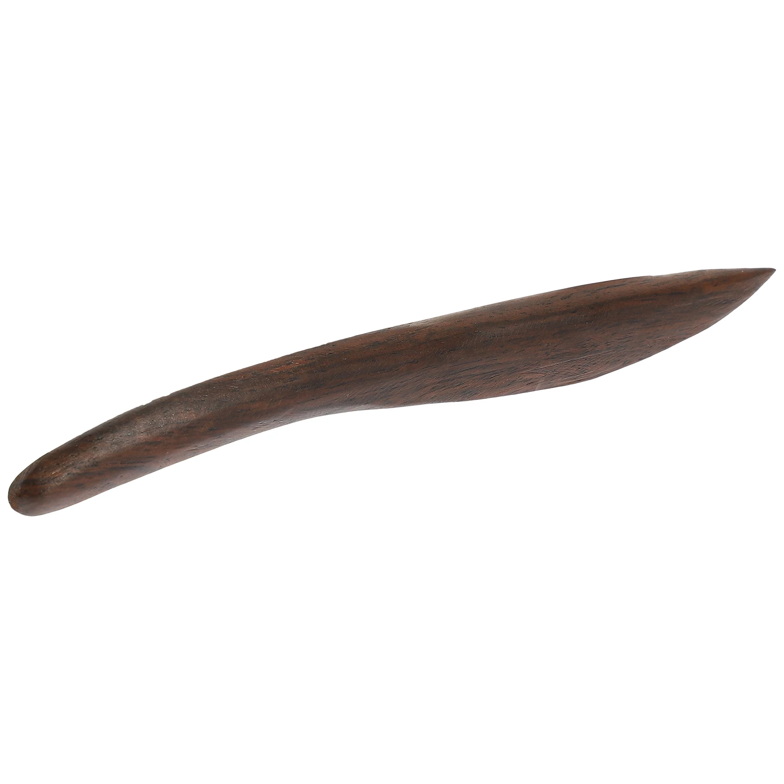 قاطع الورق من خشب الأبنوس الأسود بتصميم مريح لقطع الأظرف وأوراق الخط ومستلزمات المكاتب المنزلية