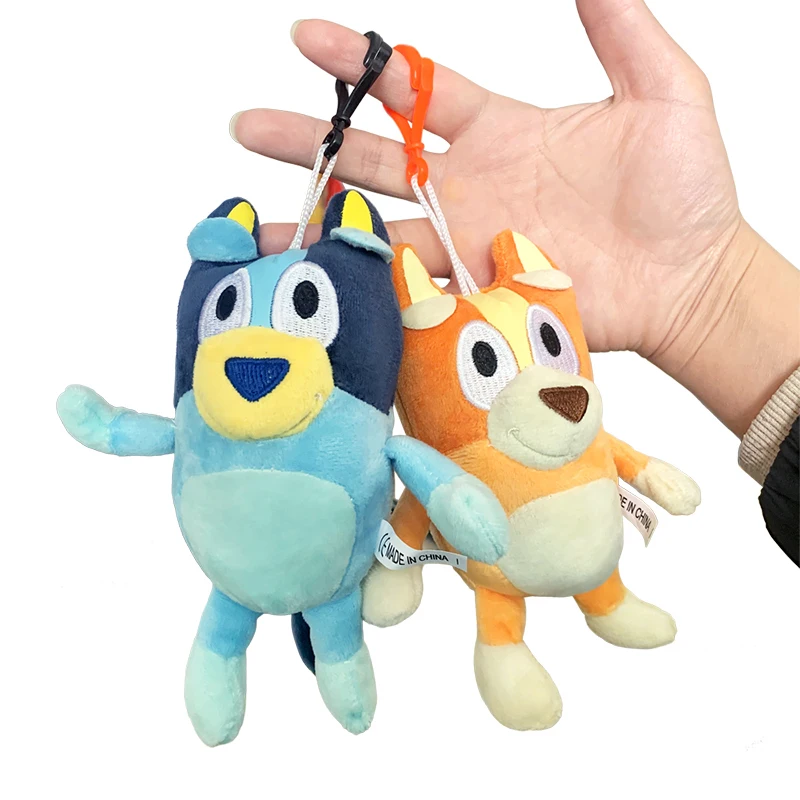 Bluey And Bingo Plush Toys 15cm Anime Figure Cartoon Dog Stuffed Plush Doll Pendant Children Backpack Ornament Gift