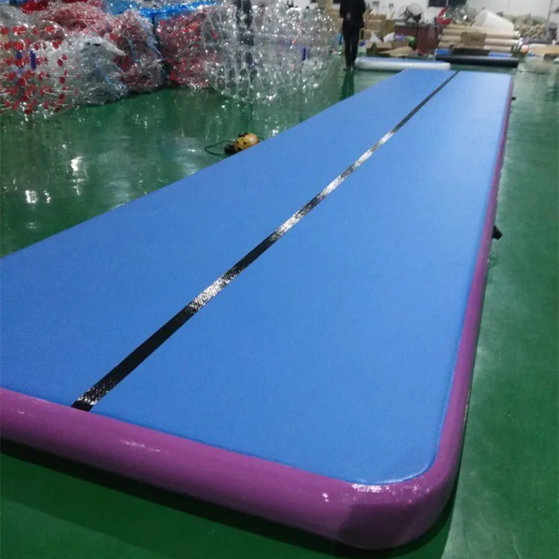 Tappetino gonfiabile Ginnastica 8x2x0.2m Pista d'aria Taekwondo Cuscino d'aria Arti marziali Allenamento Jumpgonfiabile Palestra Pista d'aria con pompa