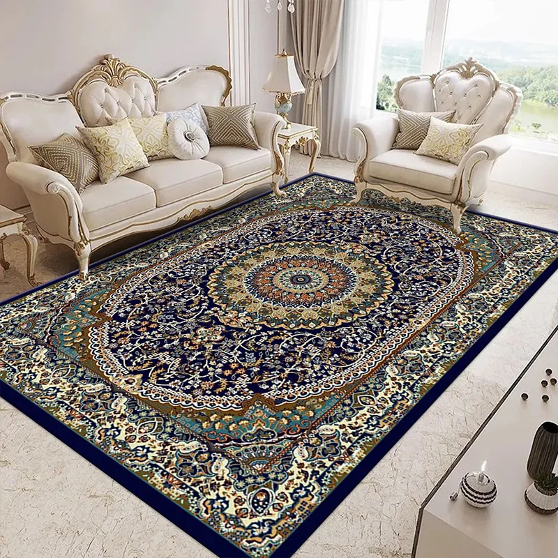 

VIKAMA Morocco Carpet Hallway Luxury European Style Corridor Rug Anti-skid Floor Bedside Kitchen Mat Passageway Aisle Rug