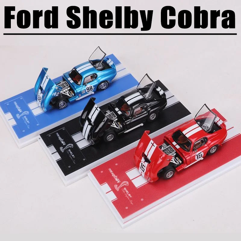 Fine Works 1/64 Ford Shelby Cobra Liga Brinquedo Veículo Motor Diecast Metal Modelo Presentes