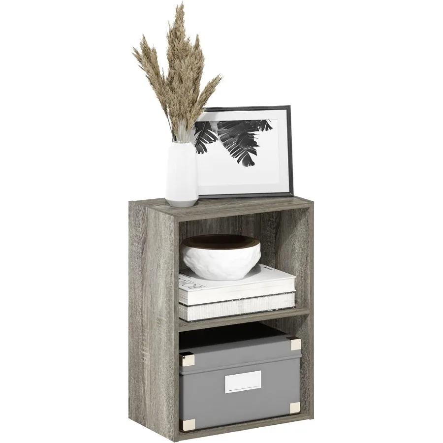 خزانة كتب لودر الحديثة لتخزين المكاتب المنزلية وغرفة المعيشة مع لمسة نهائية أنيقة من خشب البلوط الفرنسي مثالية لتزيين الكتب وتنظيمها