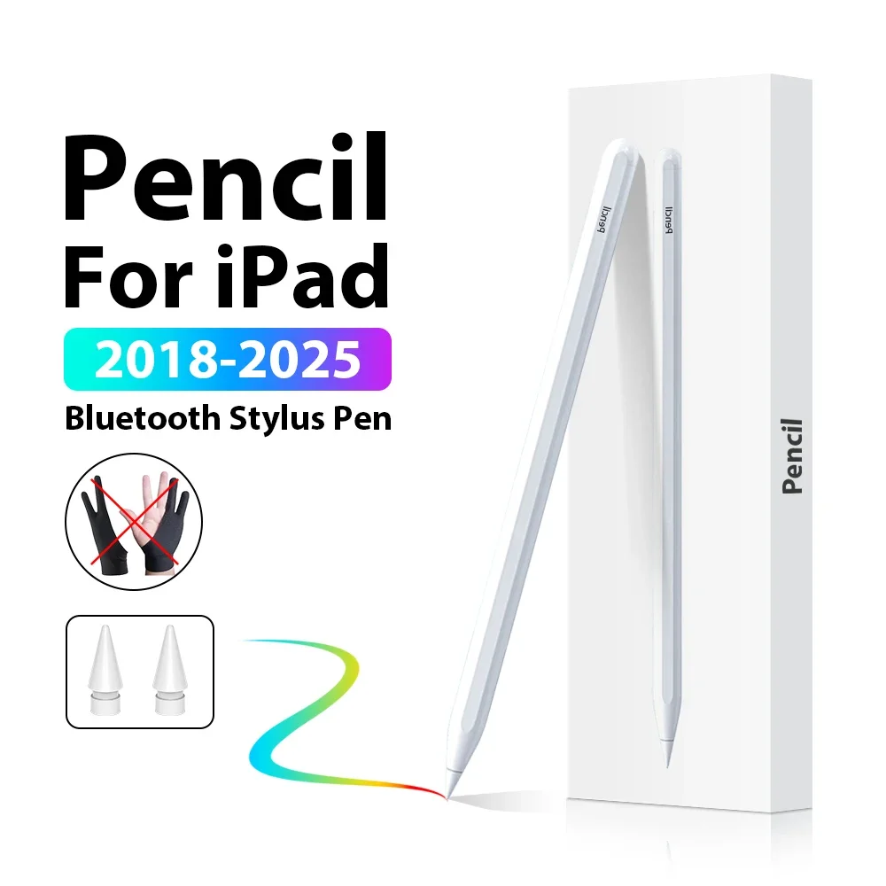 قلم ستايلس لجهاز ابل قلم رصاص ايباد برو 13 12.9 M4 Air 11 M3 M2 5 4 A16 10 9 11th 10th 9th Generation Mini 6 7 A17 10.2 أقلام تعمل باللمس #2