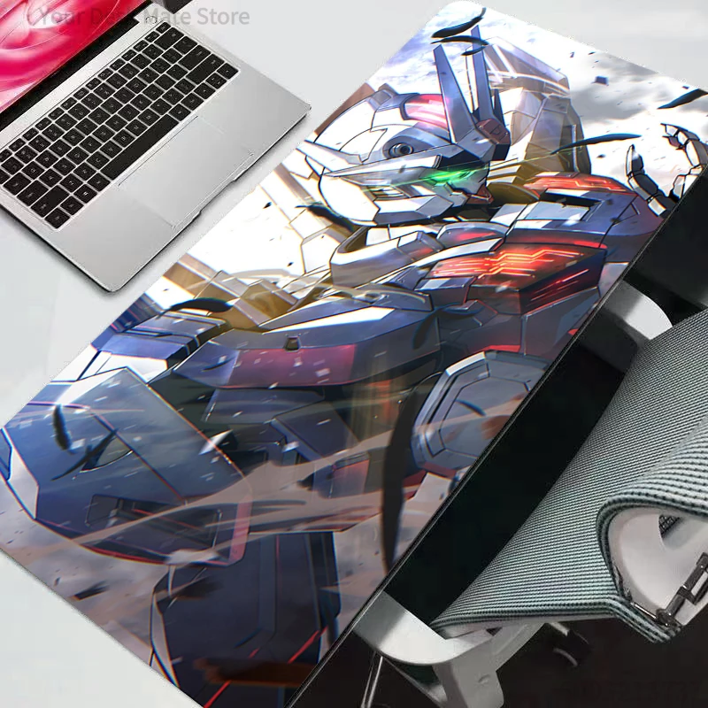 Neues Mauspad Gundam Gaming Großes Gamer-Tastatur-Schreibtischpad Tischteppich Großes Mauspad XXL Mauspads für Computer CS Anime