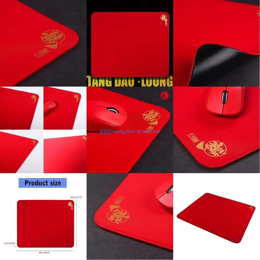 

H9EB Professional Gaming Mouse Pad with TANGDAO Loong Year Themed Rubber Mouse Mats