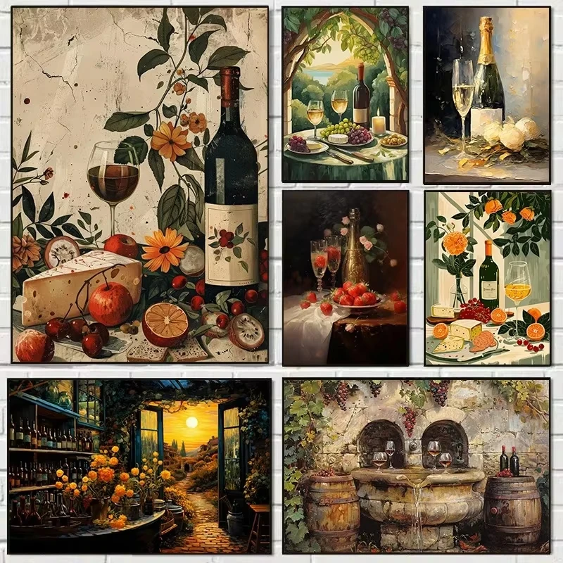 Vintage Red Wine Barrels Food&Drink Jigsaw Puzzles 500/1000/1200/2000PCS  Kitchen Still Life Handmade Art Exquisite Home Decor