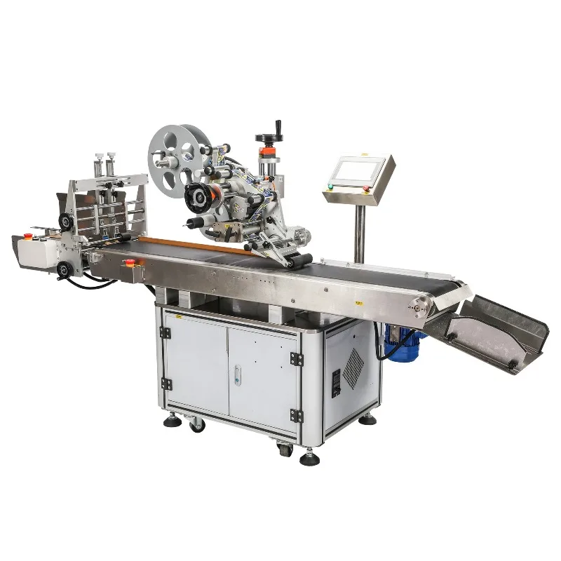Full self-plane labeling machine Carton automatic paging labeling machine Hanging tag carton Color box PE bag labeling machine