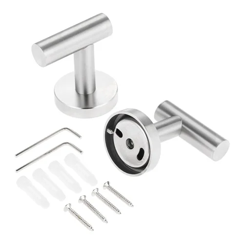 dophee 1/2pcs bath coat hook Stainless Steel Single Robe Hook Wall Mounted Towel Hook Chrome polished Clothes Hook